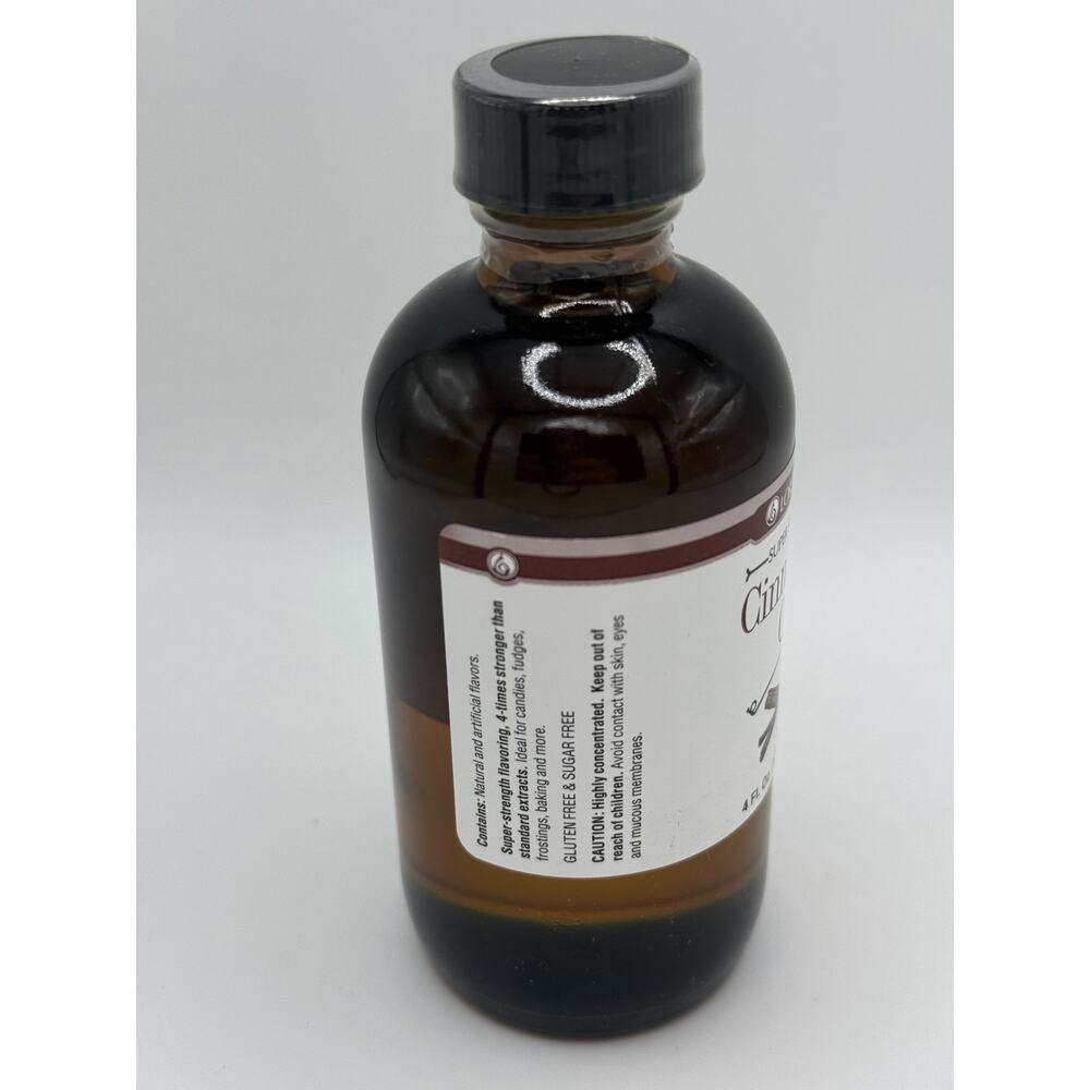 Food Grade Essence Extract Lorann Oils Super Strength Pure Cinnamon Oil 4 Oz - Picture 4 of 4